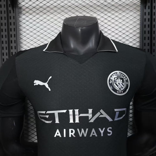 Player Version 25/26 Manchester City Black Away Jersey