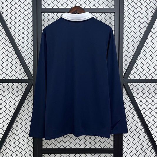 Retro 2014 France Home Long Sleeve Jersey