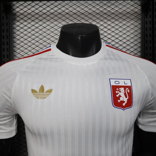 Player Version 25/26 Olympique Lyonnais Lyon White 75th Anniversary Jersey