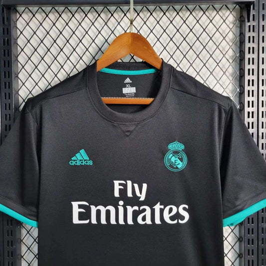 Retro 17-18 Real Madrid Away Black Jersey