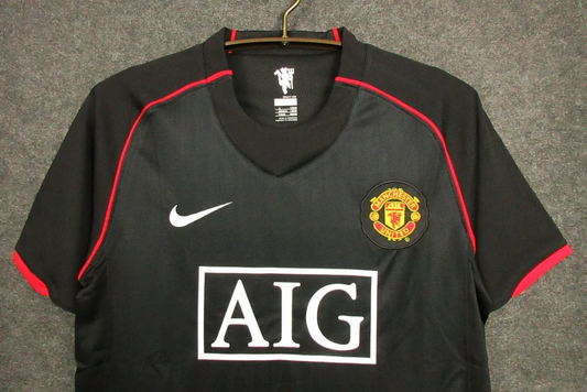 Retro 07/08 Manchester United Away Black Jersey