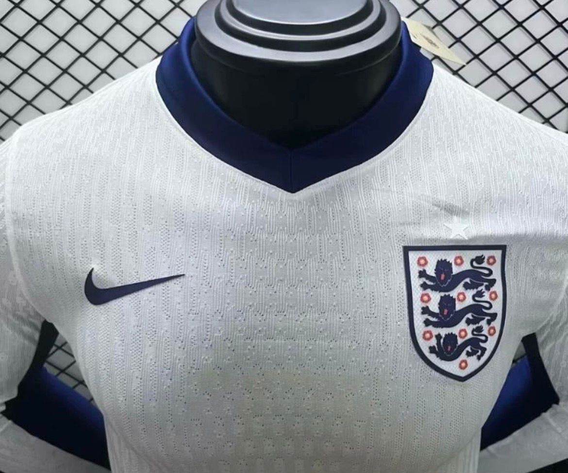Player Version 2024 England Home Long Sleeve Jersey