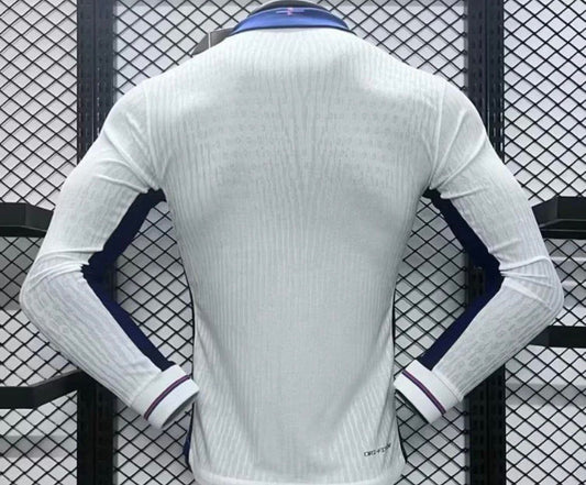 Player Version 2024 England Home Long Sleeve Jersey