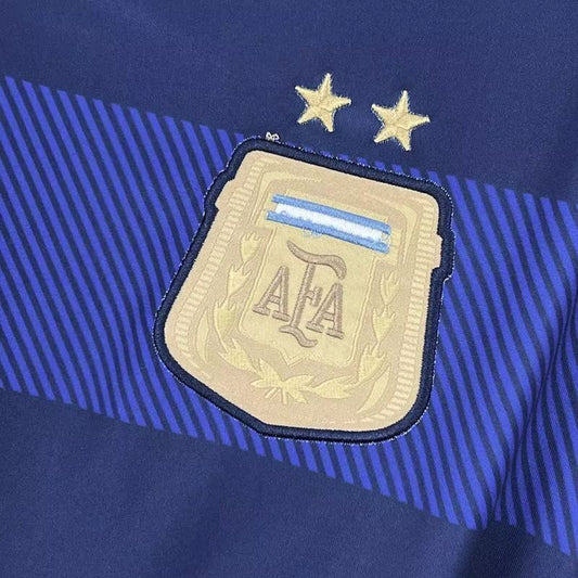 Retro 2014 Argentina Home Long Sleeve Soccer Jersey