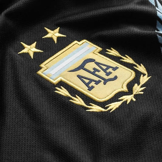 Retro 2018 Argentina Away Black Jersey