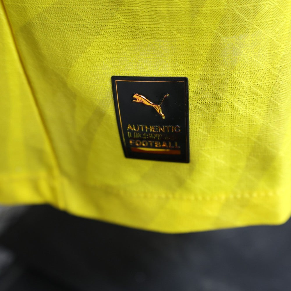 Player Version 25/26 Borussia Dortmund Yellow with Black Pattern Jersey