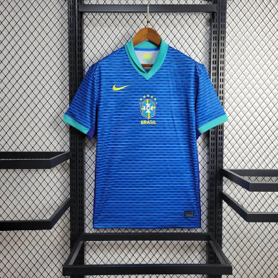 2024 Brazil Away Blue Jersey