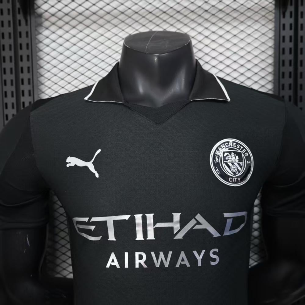 Player Version 25/26 Manchester City Black Away Jersey