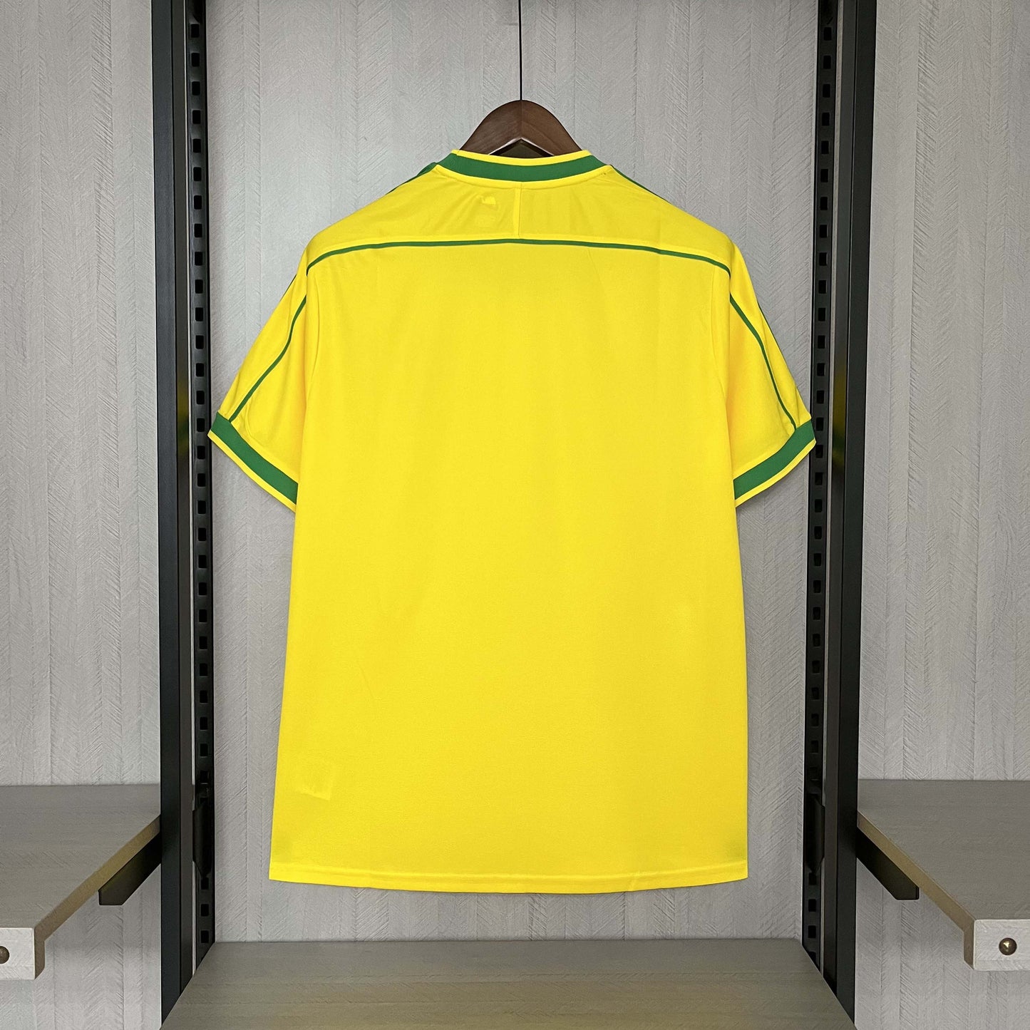 Retro 1998 Brazil Home Soccer Jersey