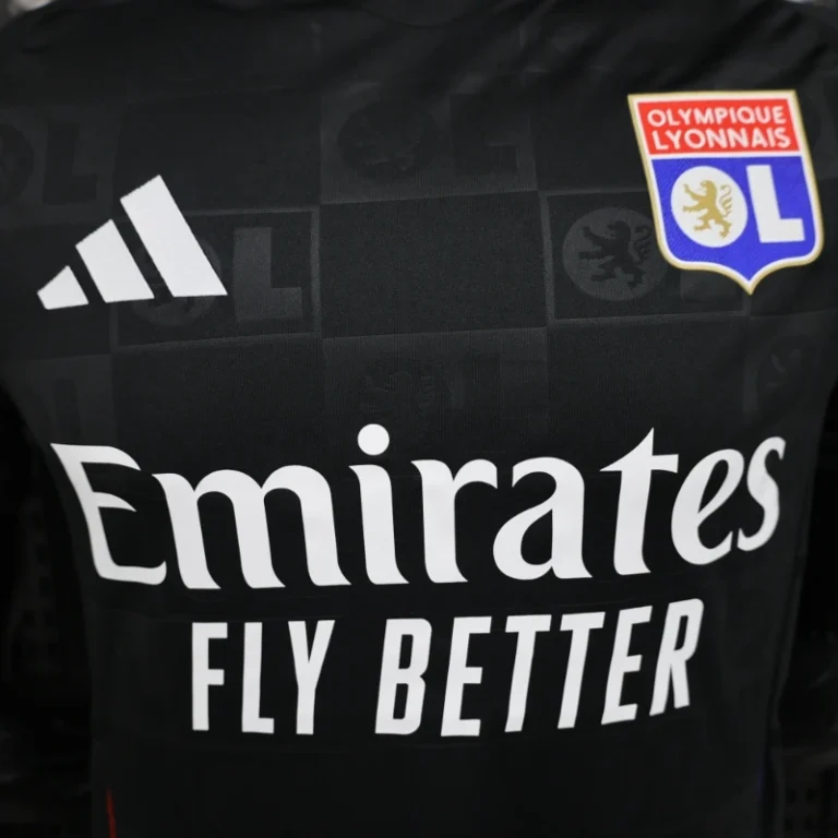 Player Version 24/25 Olympique Lyonnais Away Black Jersey
