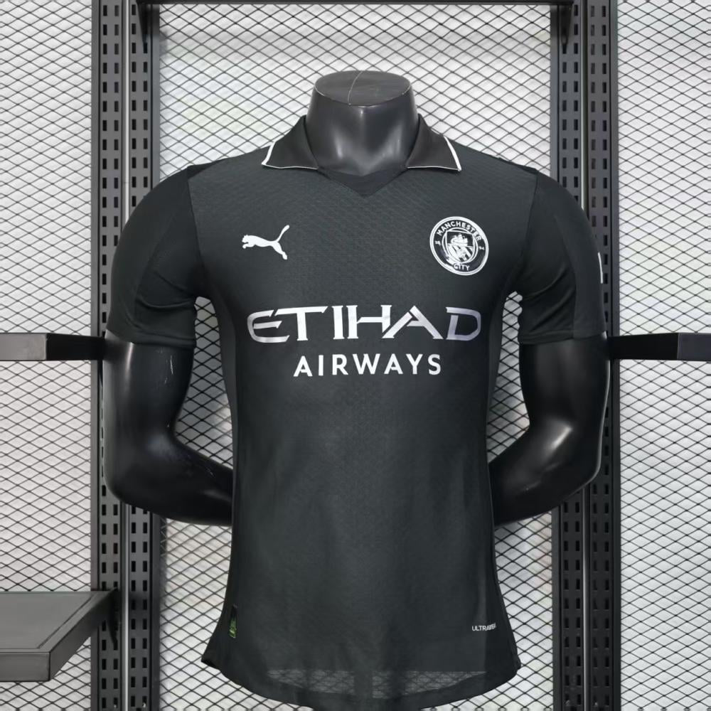 Player Version 25/26 Manchester City Black Away Jersey