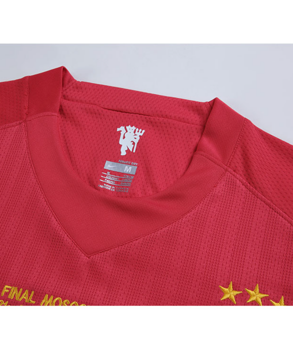 Retro 07-08 Manchester United Champions League Version Home Jersey