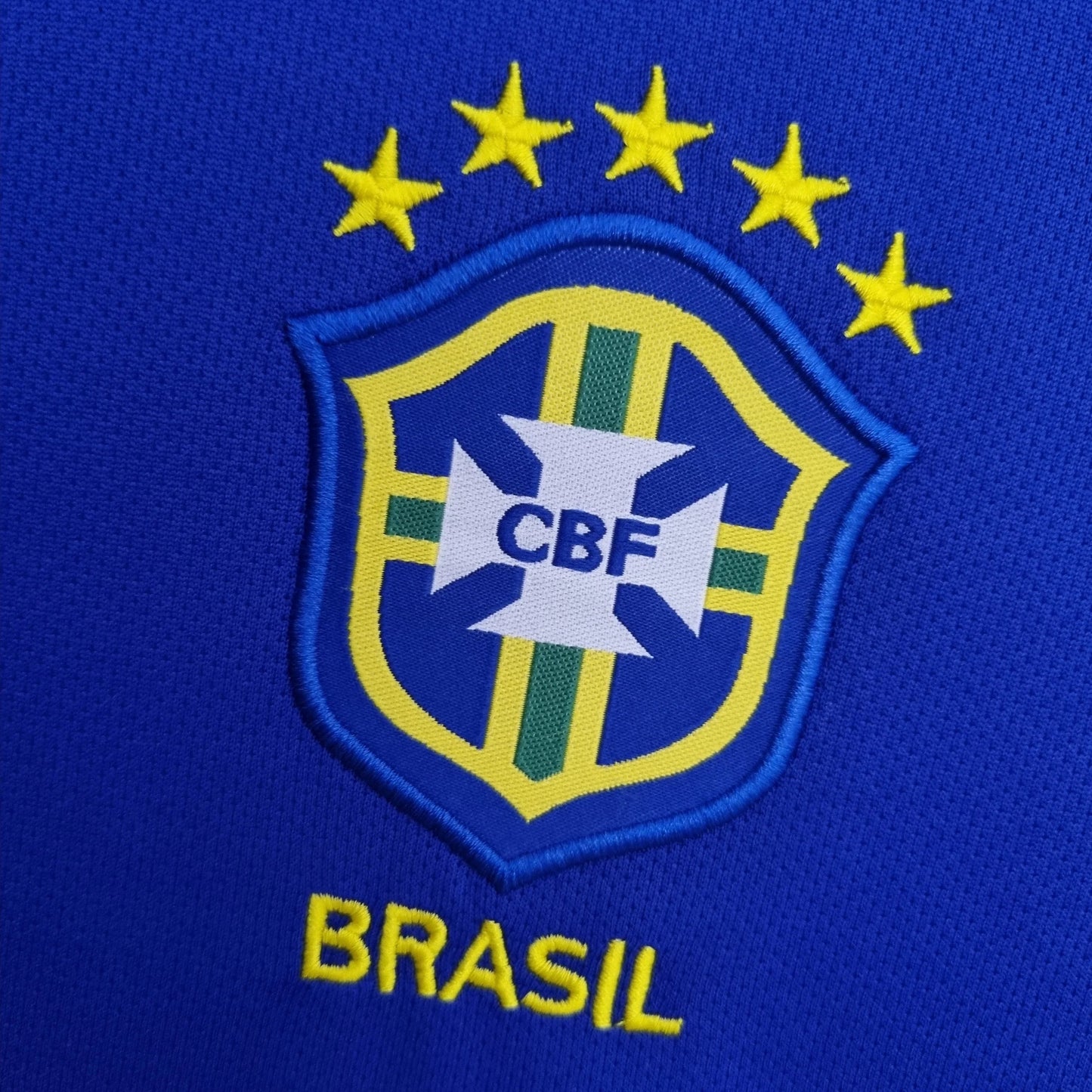 Retro 2004 Brazil Away Blue Jersey