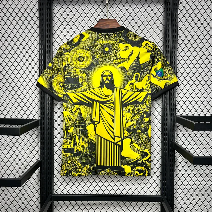 2024 Brazil X Christ Yellow Special Jersey
