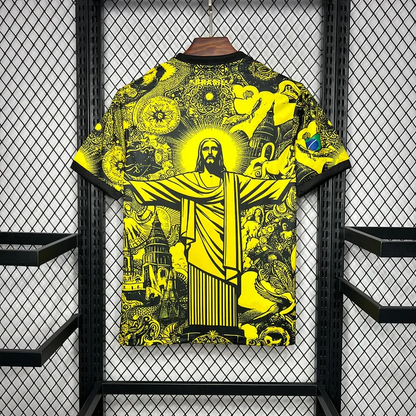 2024 Brazil X Christ Yellow Special Jersey