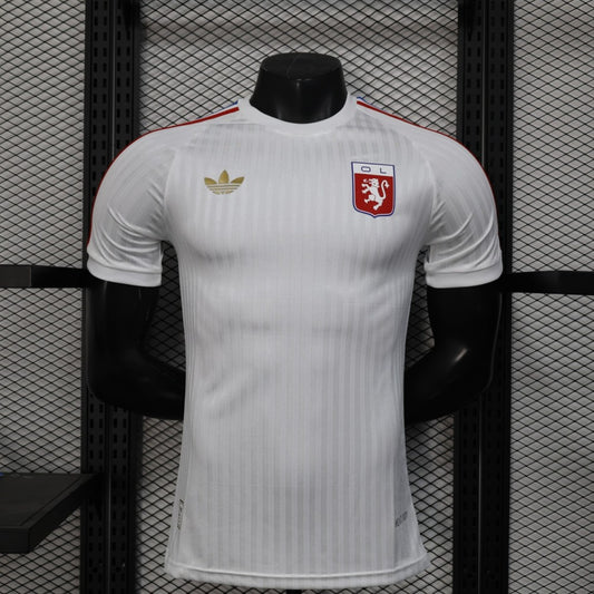 Player Version 25/26 Olympique Lyonnais Lyon White 75th Anniversary Jersey