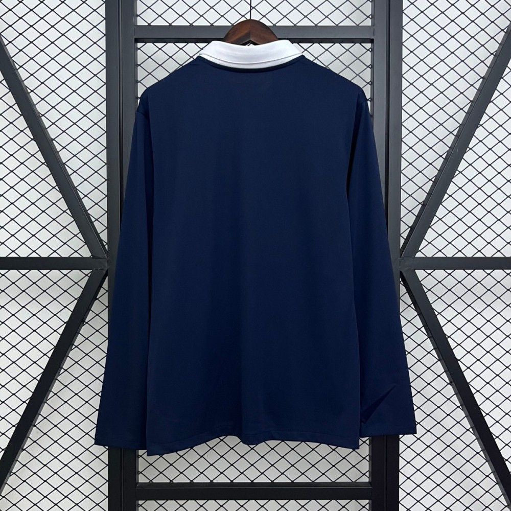 Retro 2014 France Home Long Sleeve Jersey