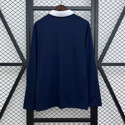 Retro 2014 France Home Long Sleeve Jersey