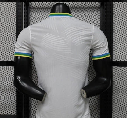 Player Version 2026 Brazil White with Palm Leaf Pattern Special Edition Jersey
