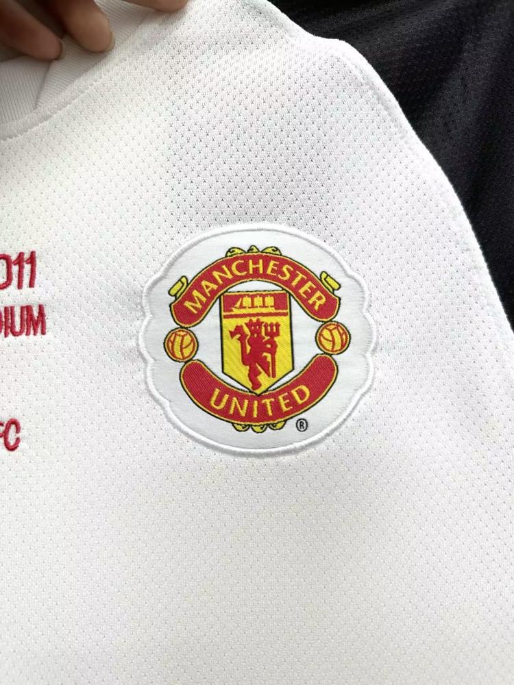 Retro 10/11 Manchester United in the Champions League version away Soccer Jersey