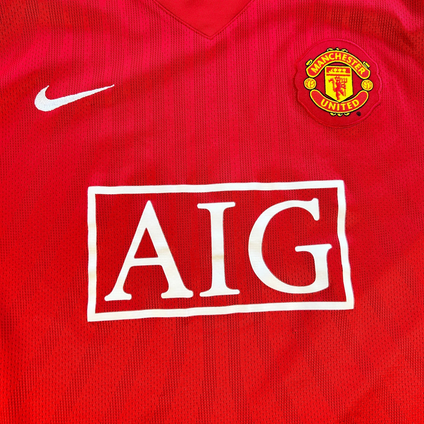 Retro 07/08 Manchester United Home Soccer Jersey