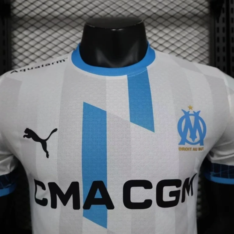 Player Version 24/25 Olympique Marseille X Team BDS Puma Esports White Jersey