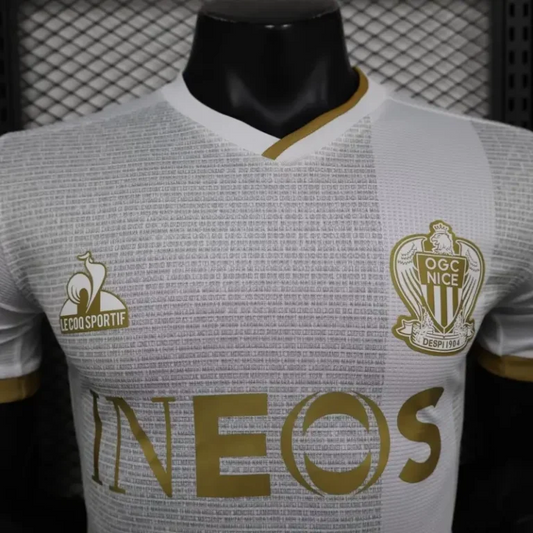 Player Version 24/25 Nice Away White Jersey