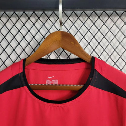 Retro 02/04 Manchester United Long Sleeve Home Jersey