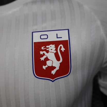 Player Version 25/26 Olympique Lyonnais Lyon White 75th Anniversary Jersey