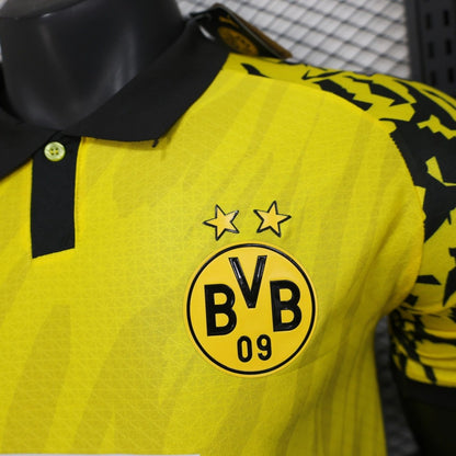 Player Version 25/26 Borussia Dortmund Yellow with Black Pattern Jersey