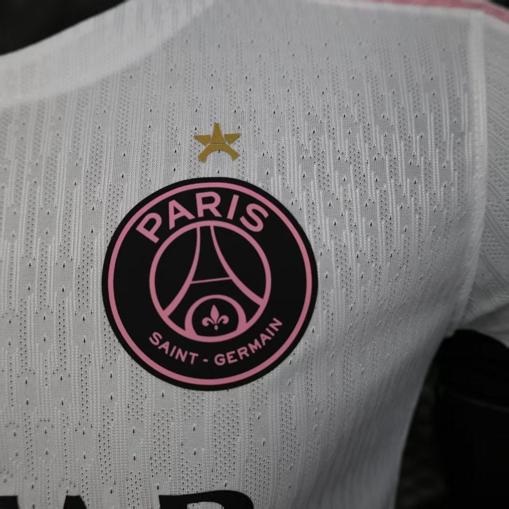 Player Version 25/26 Paris Saint-Germain White with Pink Trim Jersey
