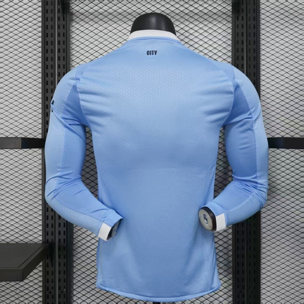 Player Version 25/26 Manchester City Home Long Sleeve Jersey