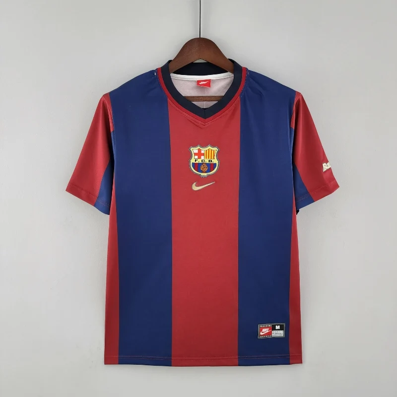 Retro 98-99 Barcelona Home Soccer Jersey