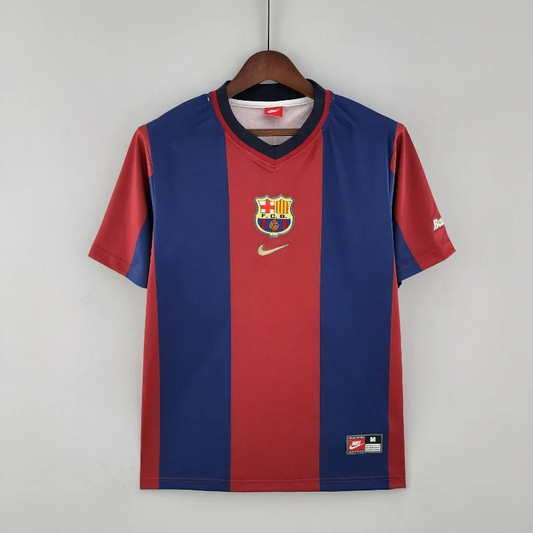 Retro 98-99 Barcelona Home Soccer Jersey