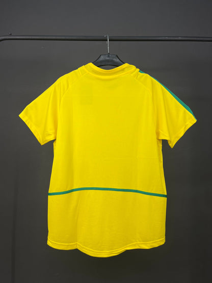 Retro 2002 Brazil Home Soccer Jersey