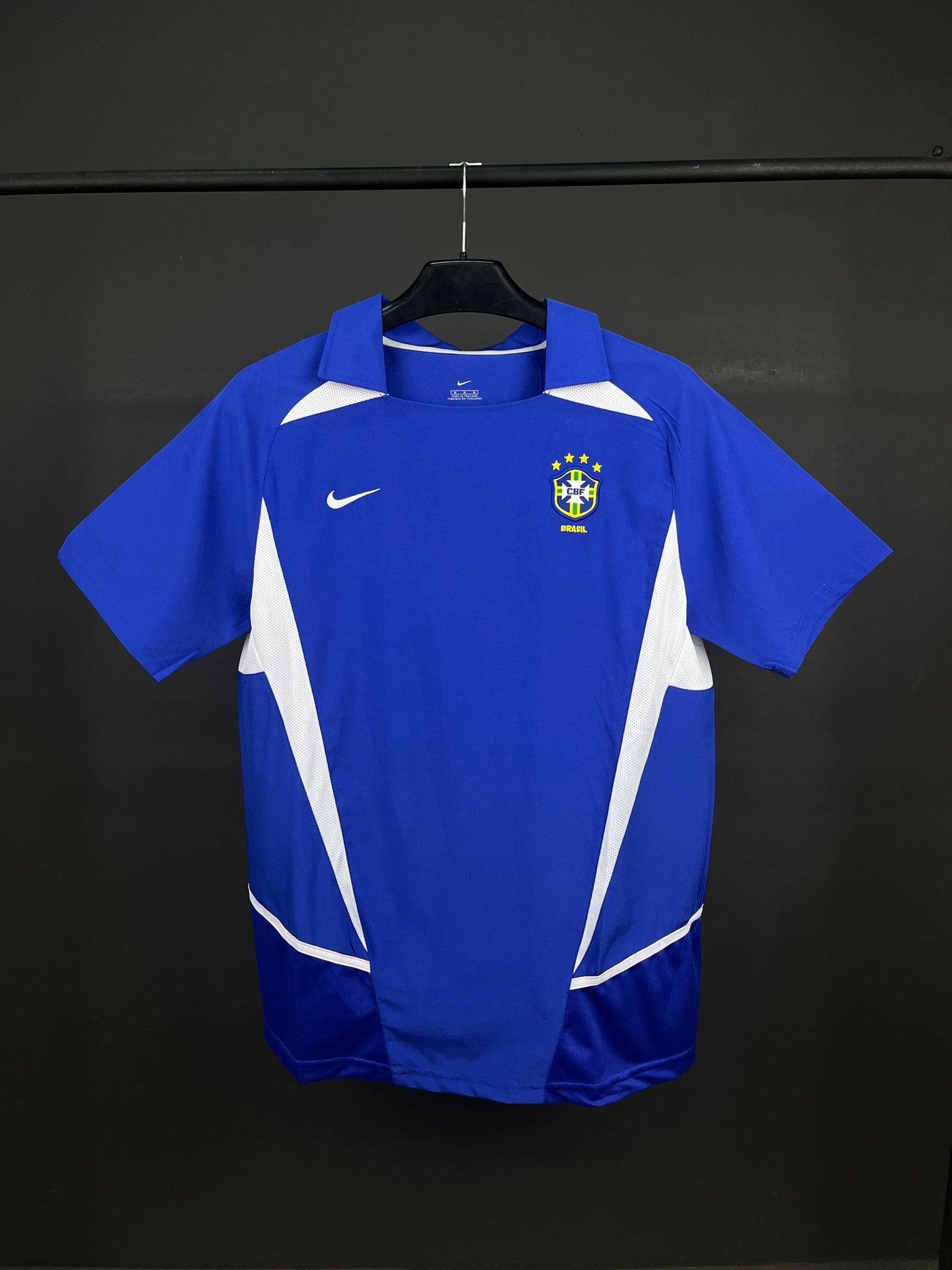 Retro 2002 Brazil Away Soccer Jersey