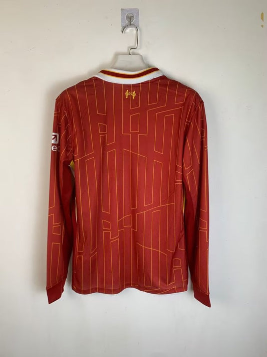 Player Version 24/25 Liverpool Home Long Sleeve Jersey