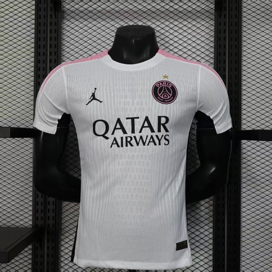 Player Version 25/26 Paris Saint-Germain White with Pink Trim Jersey