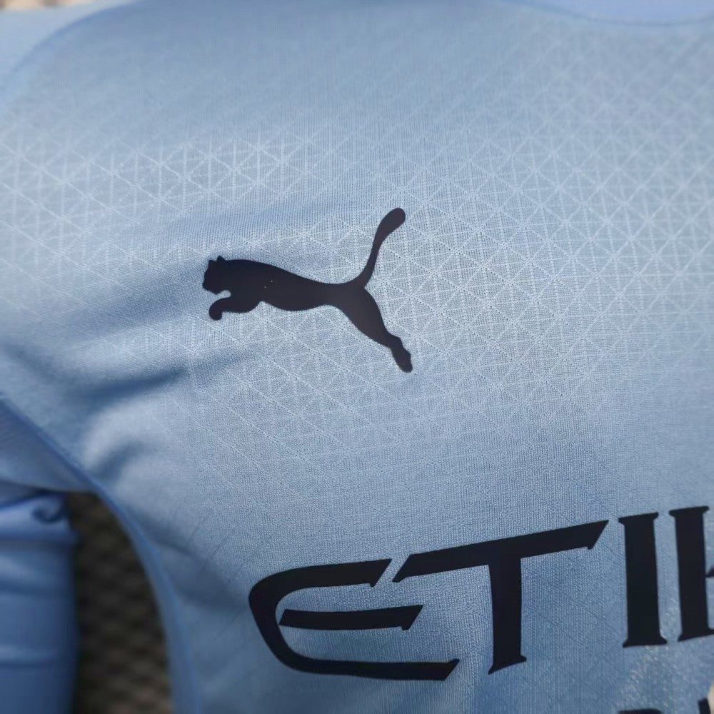 Player Version 25/26 Manchester City Home Long Sleeve Jersey