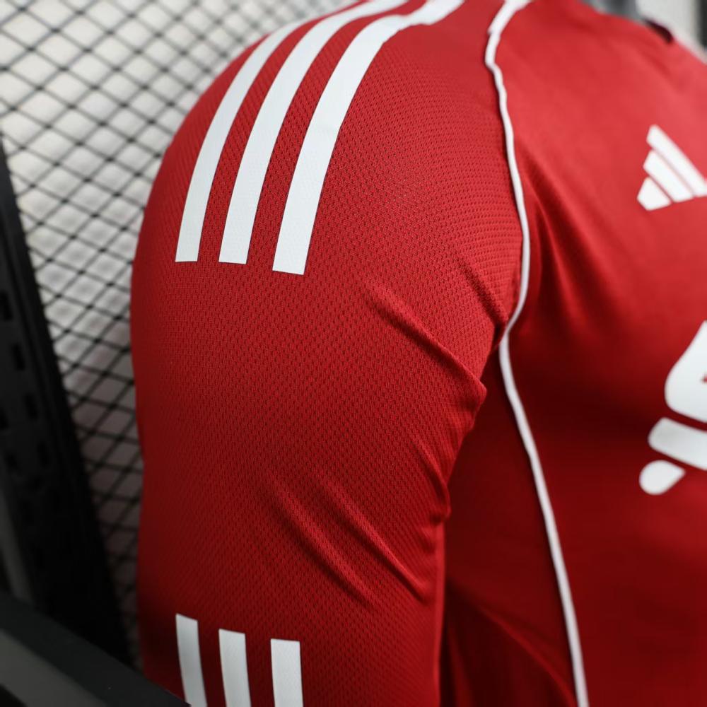 Player Version 25/26 LIverpool Home Long Sleeve Jersey