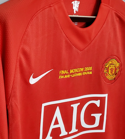 Retro 07-08 Manchester United Champions League Version Home Jersey