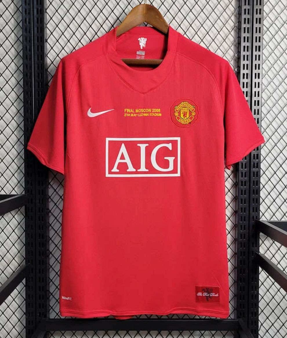 Retro 07-08 Manchester United Champions League Version Home Jersey