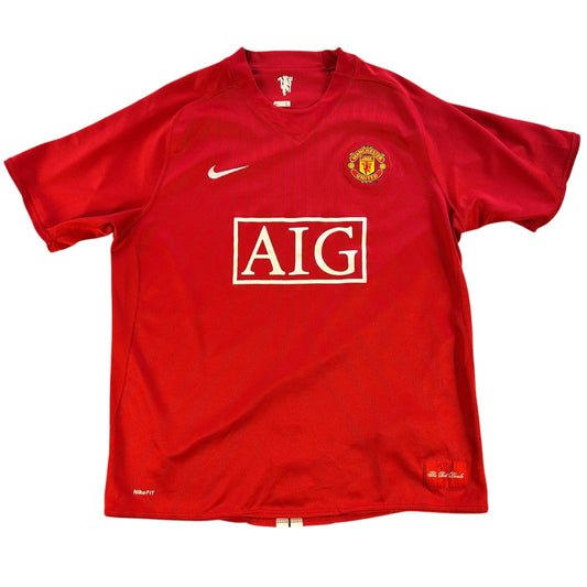 Retro 07/08 Manchester United Home Soccer Jersey