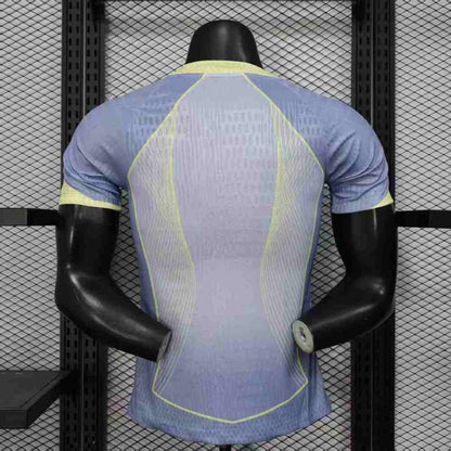 Player Version 25/26 FC Barcelona Grey with Yellow Accent Lines Jersey