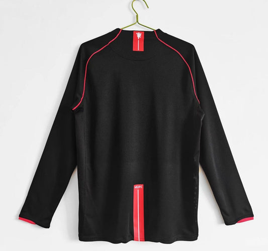 Retro 07/08 Manchester United Away Black Long Sleeve Jersey