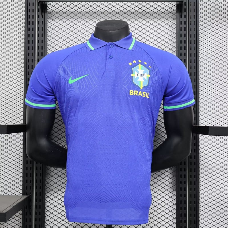 25/26 Player Version Brazil POLO Blue Jersey