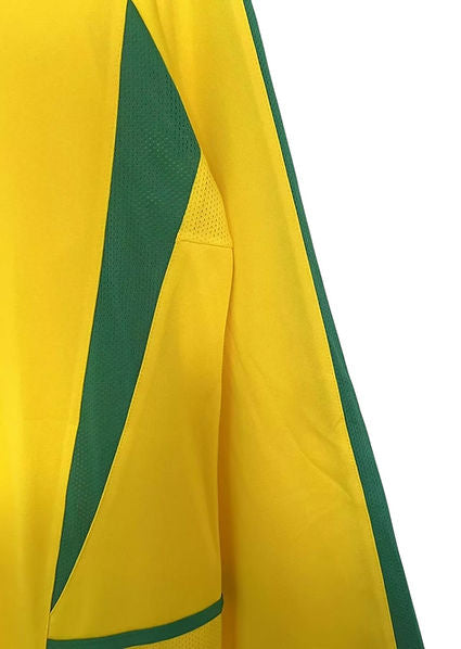 Retro 2002 Brazil Home Long Sleeve Jersey
