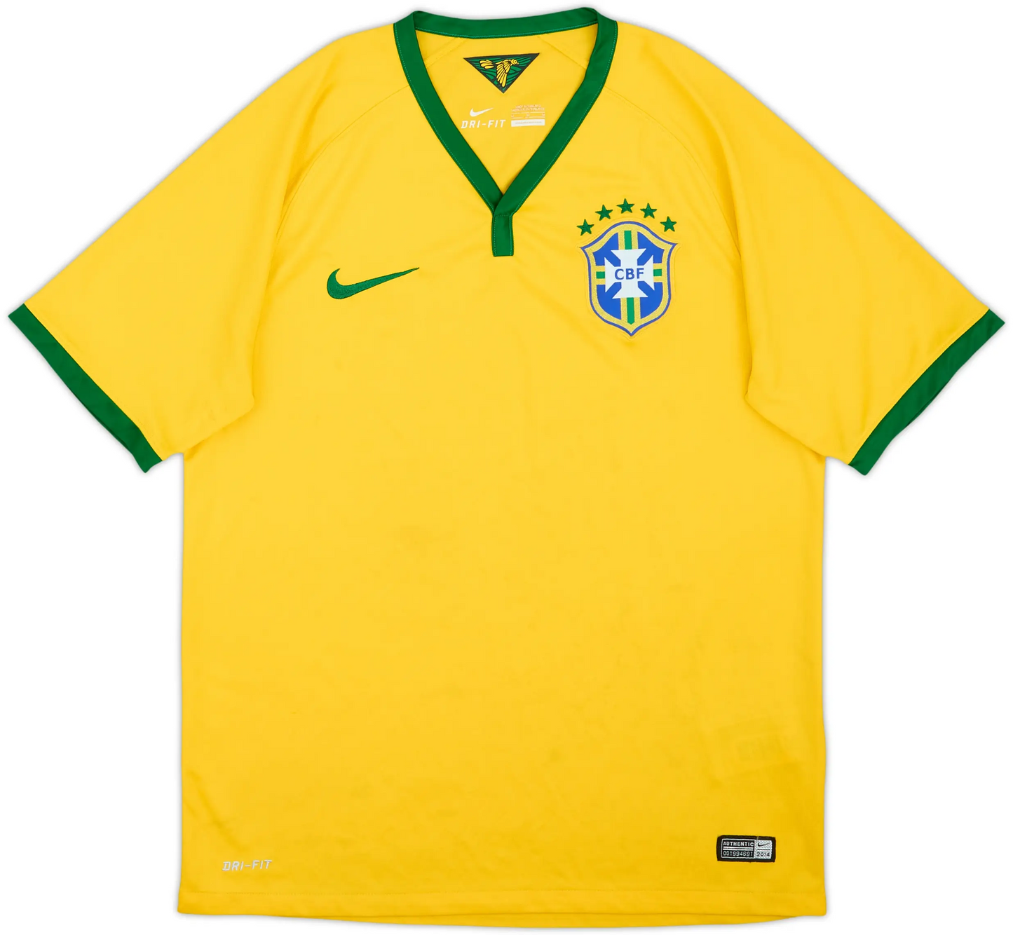 Retro 2014 Brazil Home Jersey