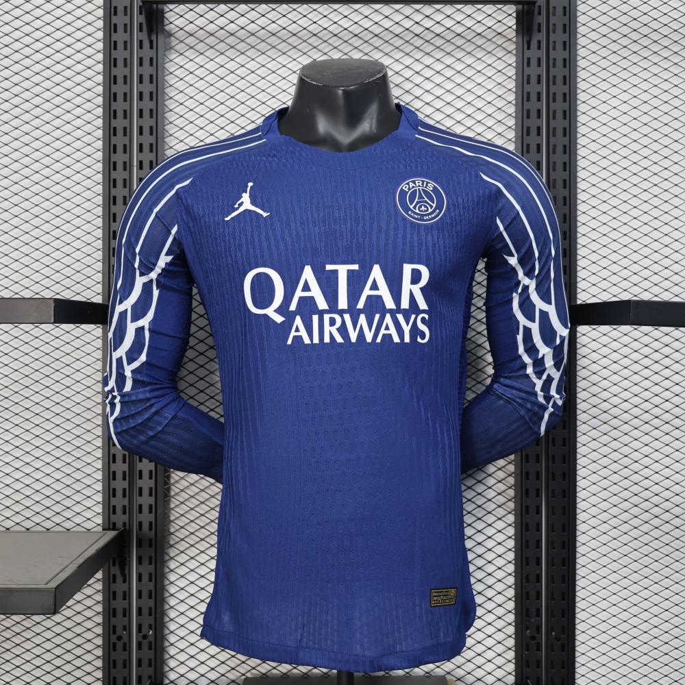24/25 Player Version PSG Forth Blue Long Sleeve Jersey