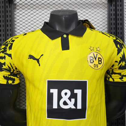 Player Version 25/26 Borussia Dortmund Yellow with Black Pattern Jersey